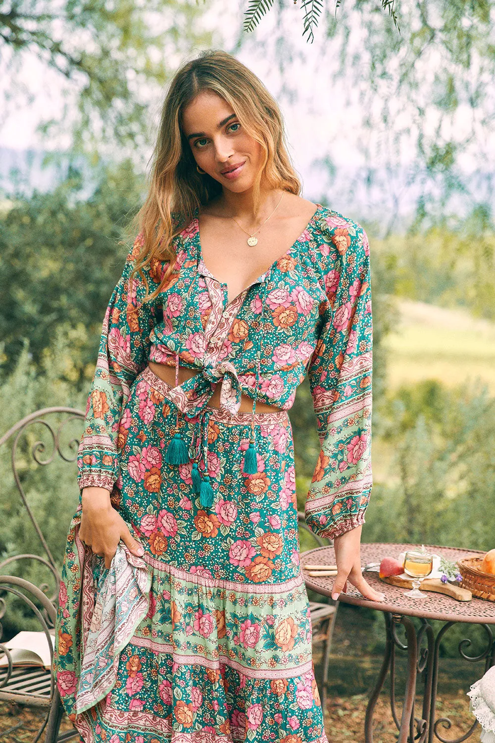 Amberley Midi Skirt in Emerald - Pre-loved sold by Arnhem product image thumbnail 3