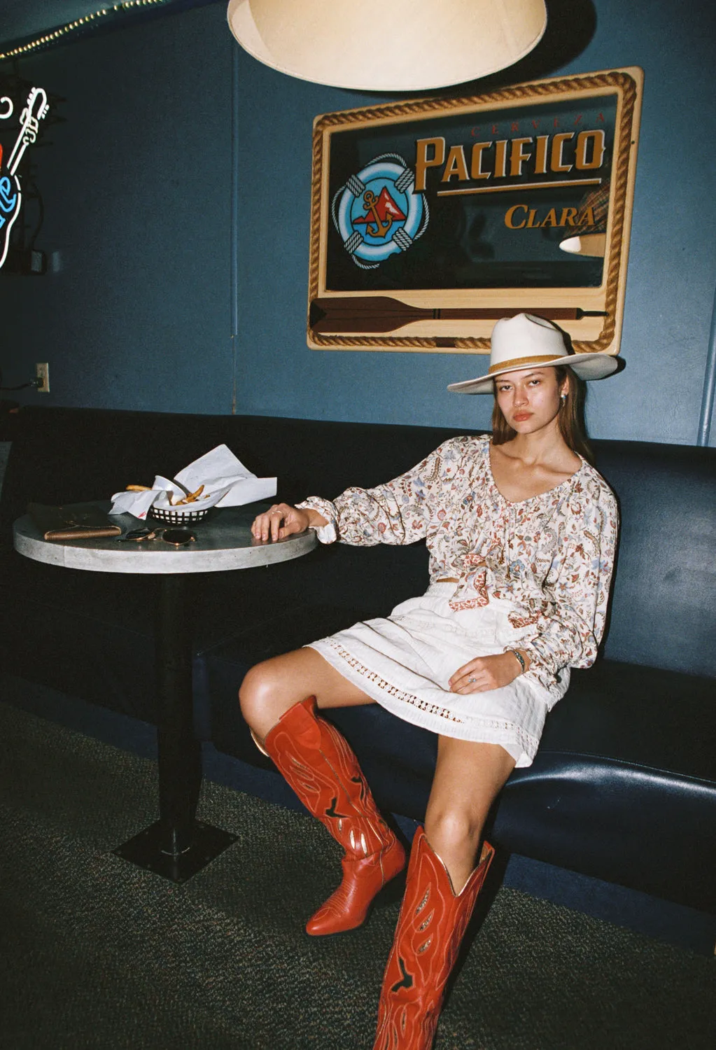 Rue Mini Skirt in Ivory sold by Arnhem product image thumbnail 3