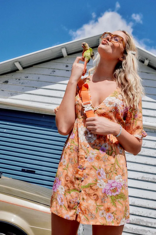 Magnolia Playdress in Mandarin - Pre-loved sold by Arnhem