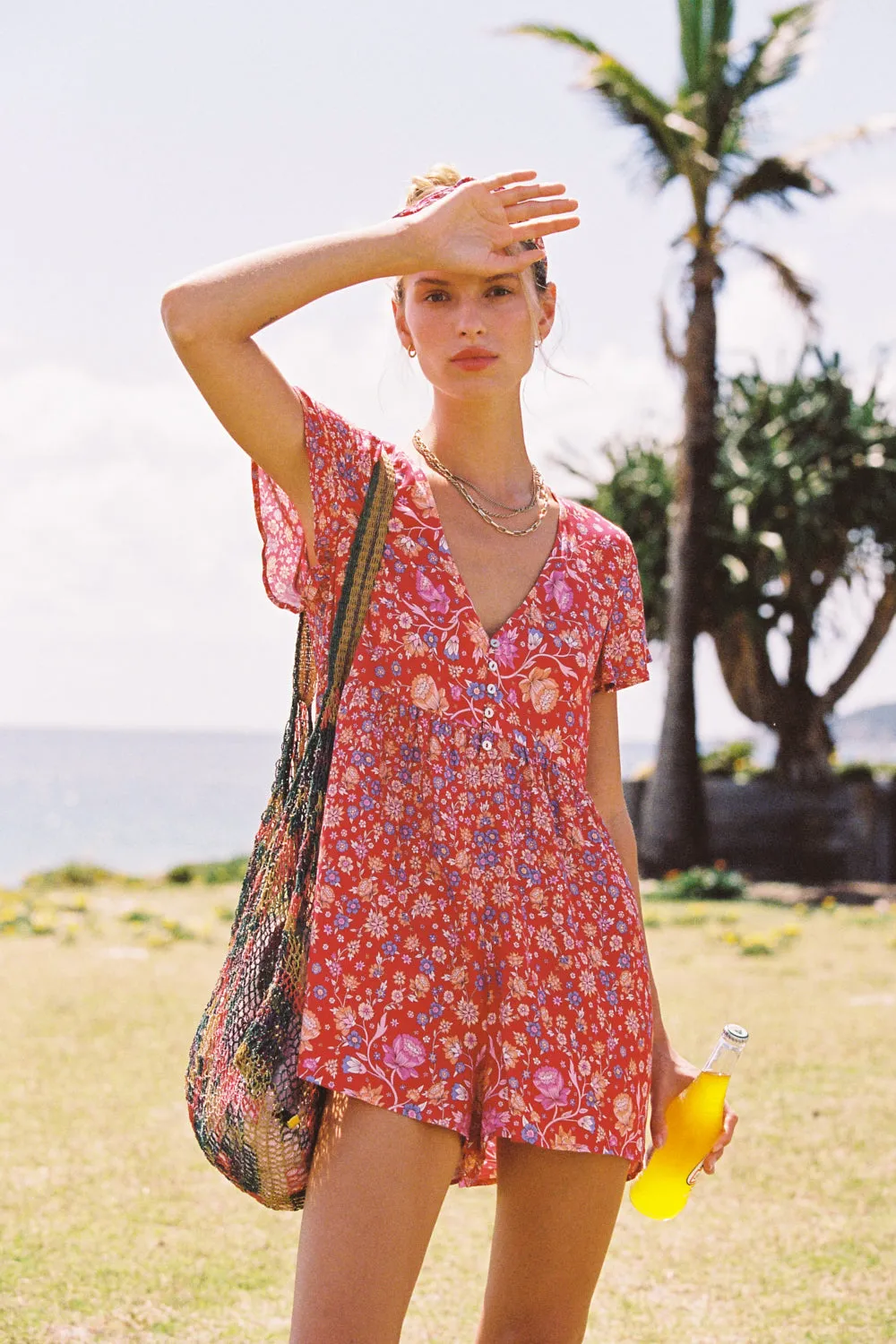 Mai Playsuit in Raspberry - Pre-loved sold by Arnhem product image thumbnail 2