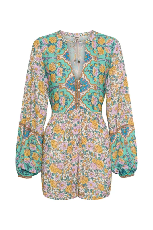 Stella Playsuit in Fennel - Pre-loved sold by Arnhem