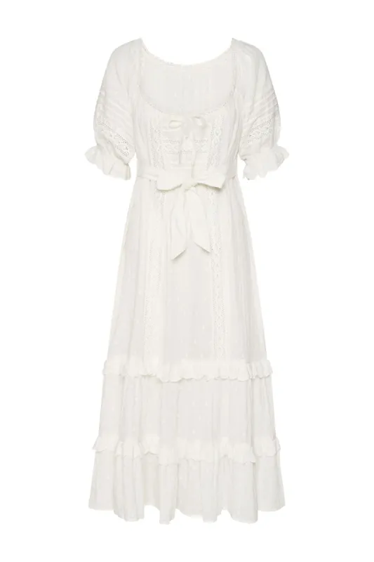 Heavenly Midi Dress in Shell sold by Arnhem