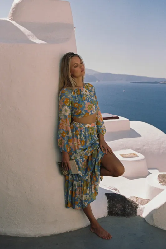 Emilio Maxi Skirt in Marine sold by Arnhem