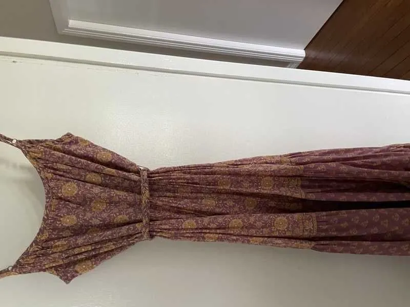 Carmen Strappy Midi Dress in Fig - Pre-loved sold by Arnhem product image thumbnail 5