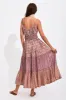 Carmen Strappy Midi Dress in Fig - Pre-loved sold by Arnhem