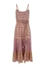 Carmen Strappy Midi Dress in Fig - Pre-loved sold by Arnhem