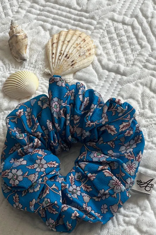 Sacramento Revive Scrunchie in Floral Ocean sold by Arnhem