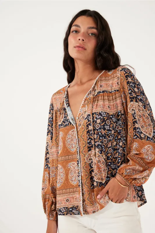 Allora Blouse in Willow sold by Arnhem
