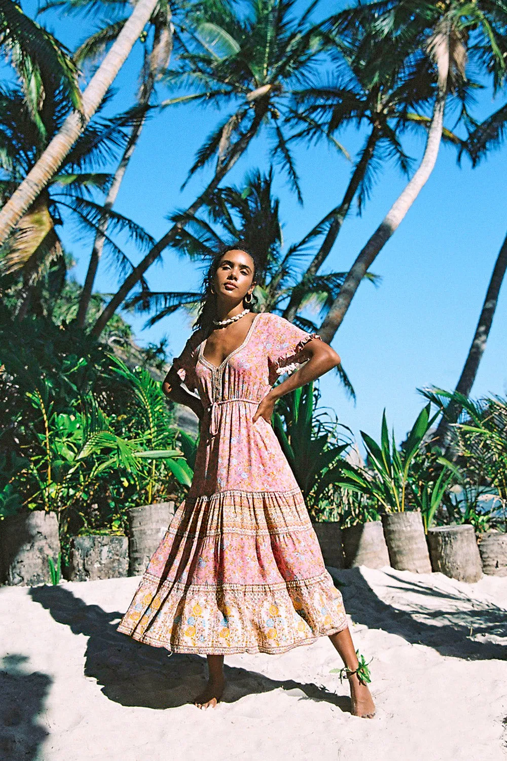 Honey Sundress in Rosé - Pre-loved sold by Arnhem