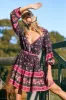 Flora Mini Dress in Blackberry - Pre-loved sold by Arnhem