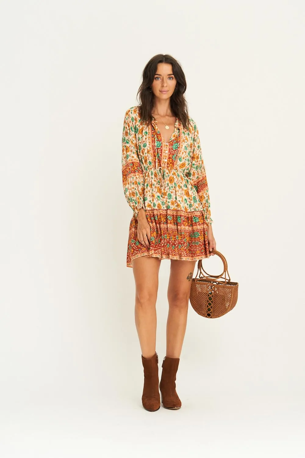 Phoebe Mini Dress in Rustic Honey - Pre-loved sold by Arnhem product image thumbnail 5