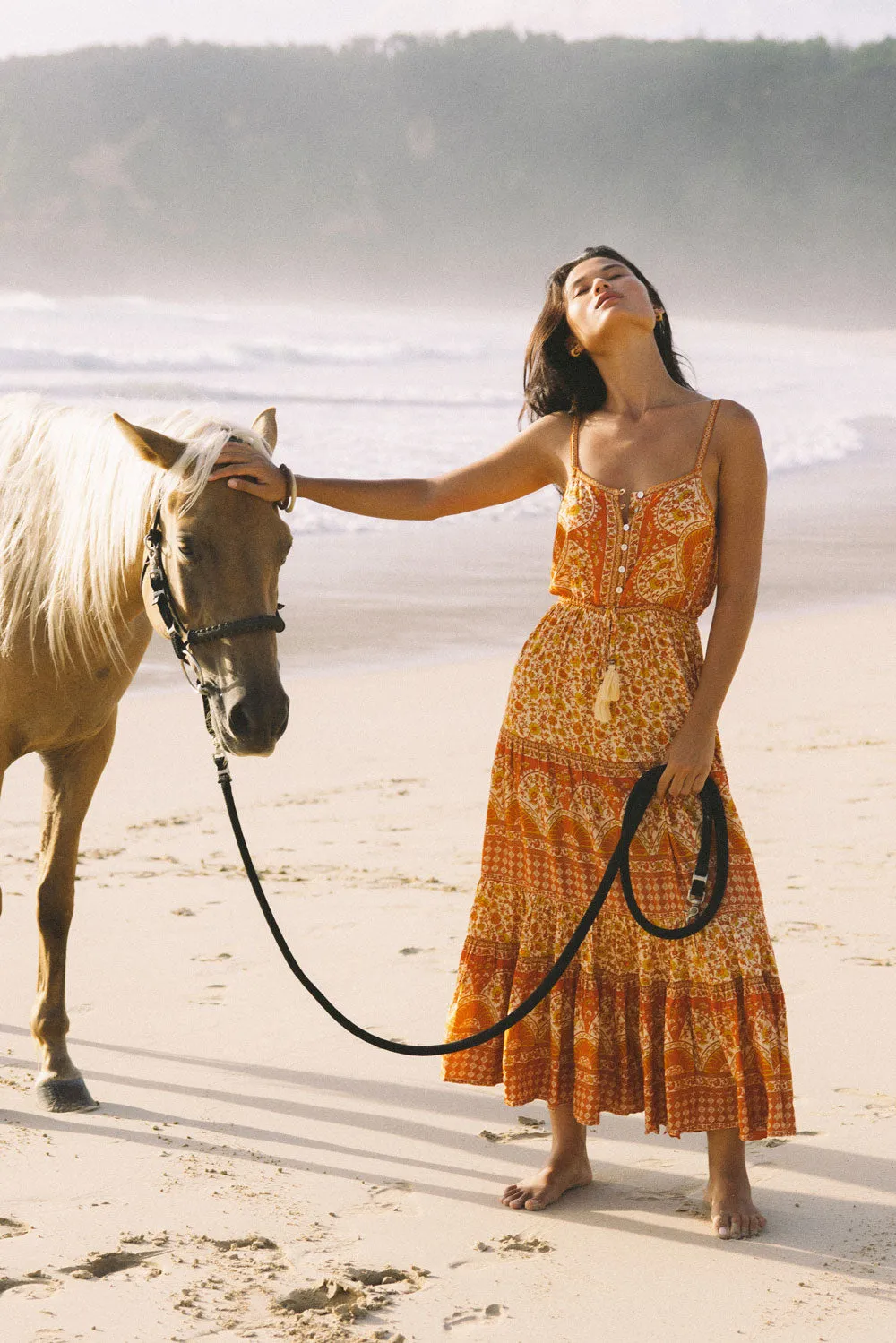 Oria Strappy Midi Dress in Rust - Pre-loved sold by Arnhem product image thumbnail 2