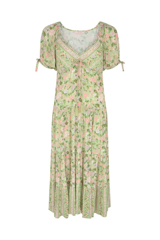 Odessa Midi Dress in Clover - Pre-loved sold by Arnhem