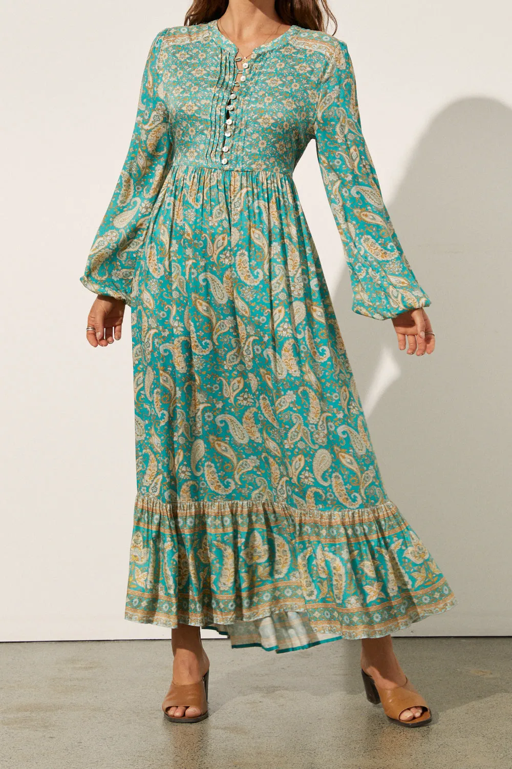 Oman Sundress in Forest sold by Arnhem