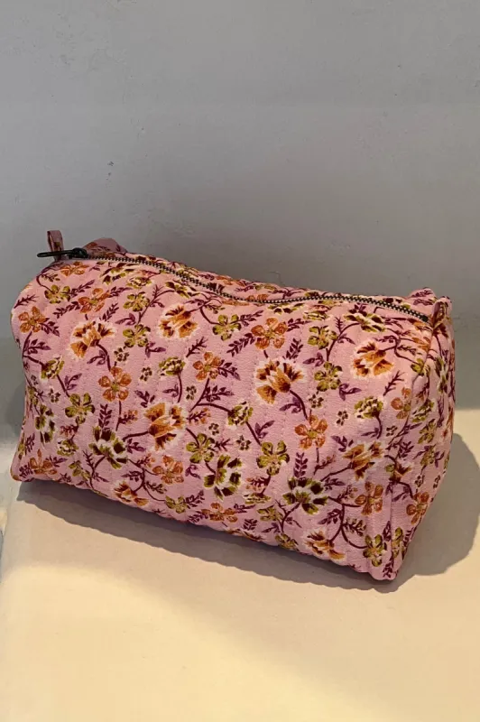 Audrey Revive Beauty Bag in Pink Plum sold by Arnhem