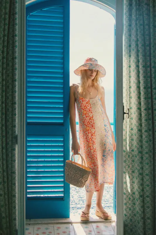 Aurora Strappy Midi Dress in Dolce sold by Arnhem