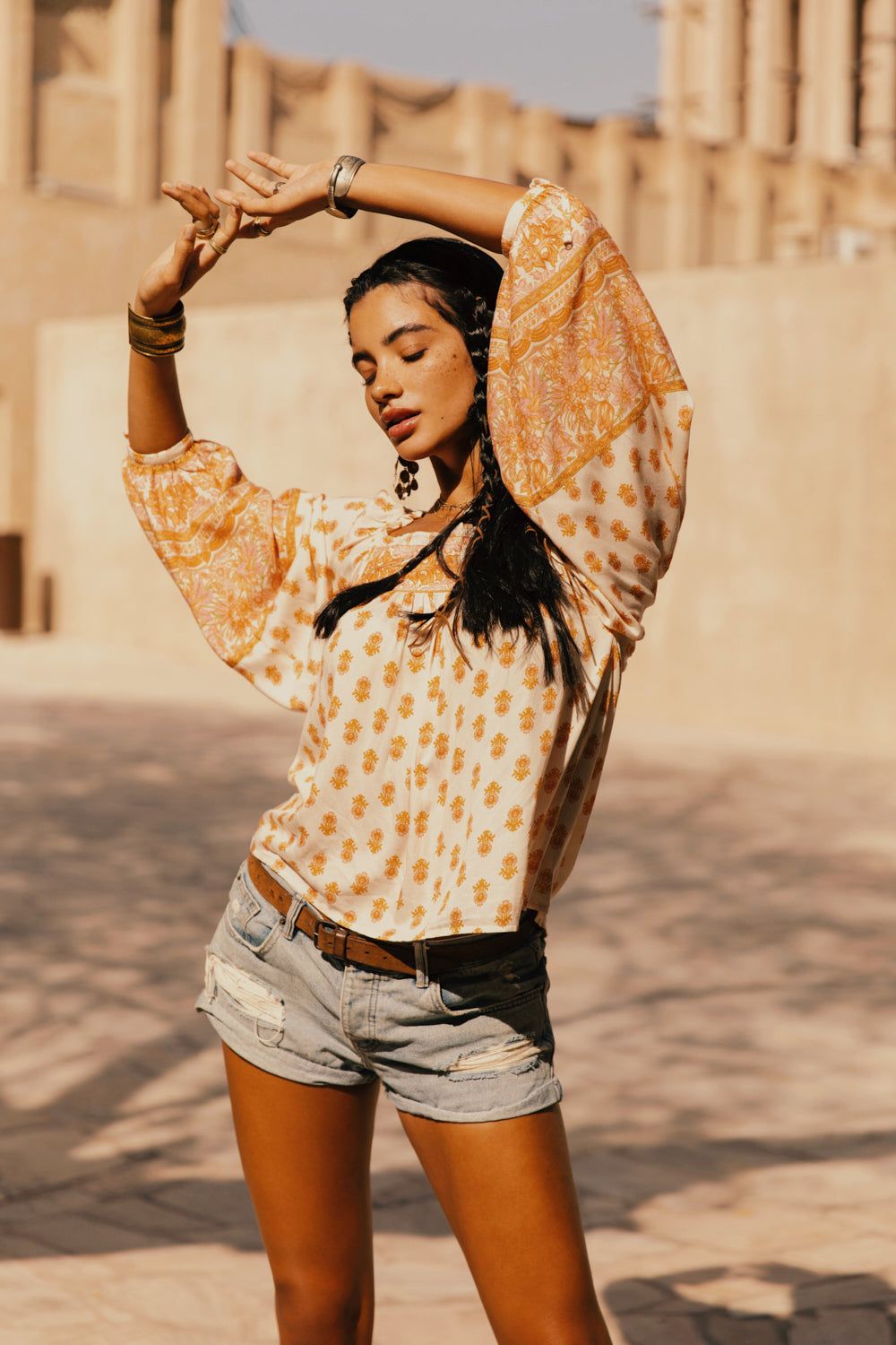 Babylon Top in Sunray - Pre-loved sold by Arnhem