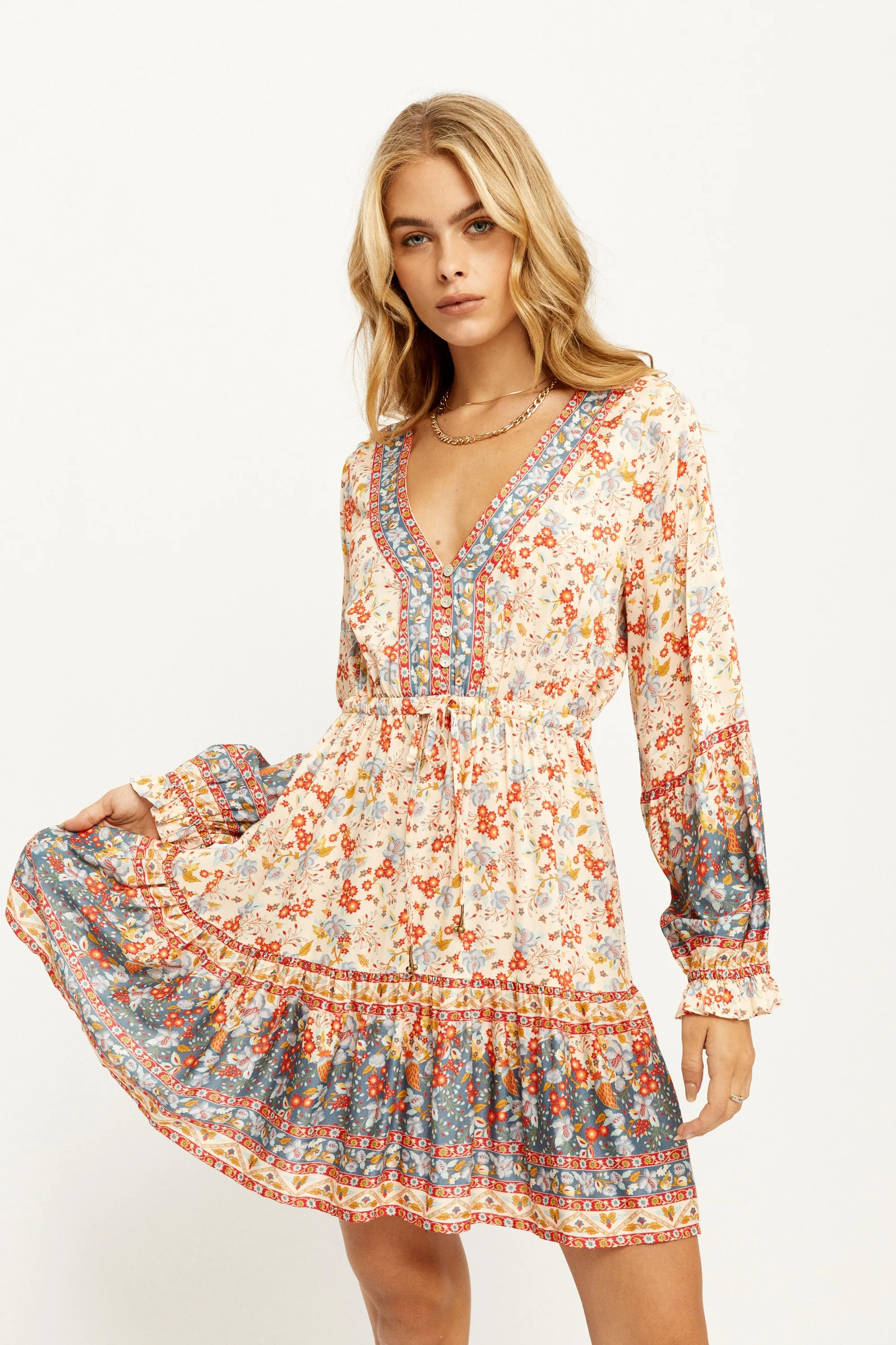 Nalani Mini Dress in Vanilla sold by Arnhem product image thumbnail 4