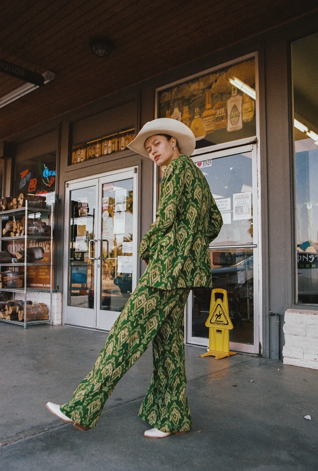 Nellie Tailored Pants in Cactus sold by Arnhem product image thumbnail 4