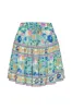 Sophia Mini Skirt in Green Cove - Pre-loved sold by Arnhem