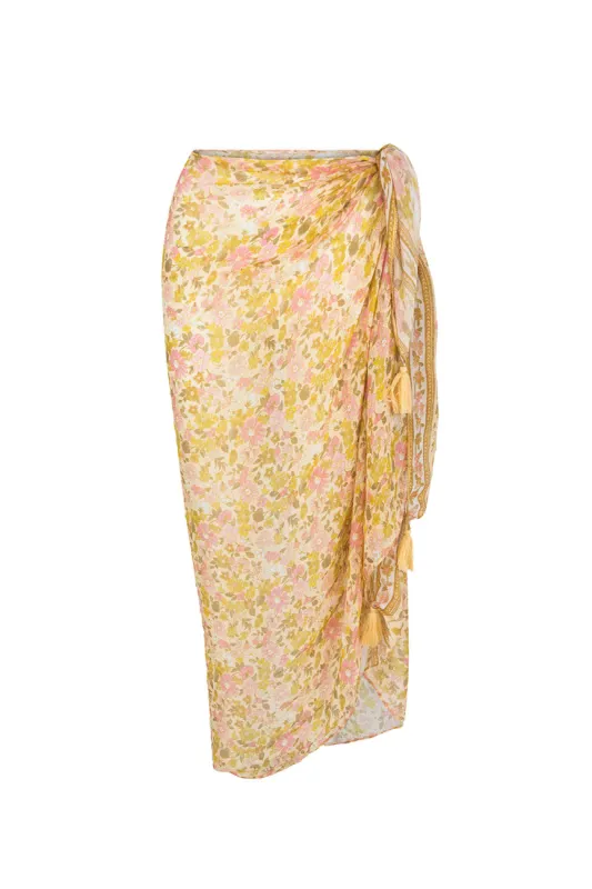 Odessa Beach Scarf in Limoncello sold by Arnhem