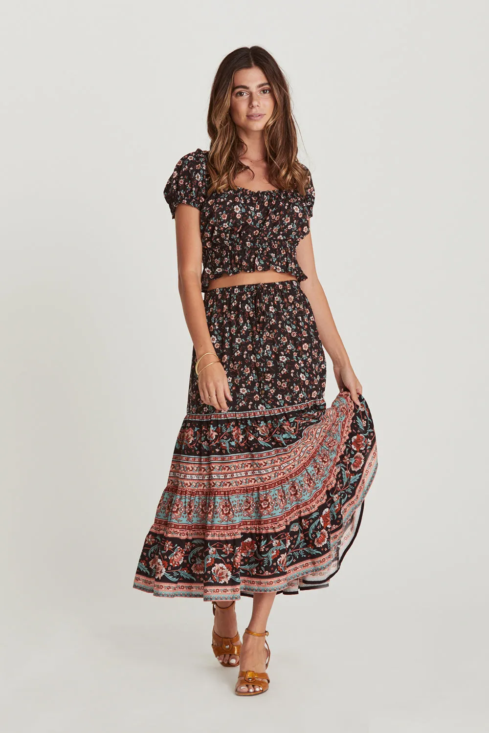 Camilla Top in Midnight Blooms - Pre-loved sold by Arnhem product image thumbnail 4