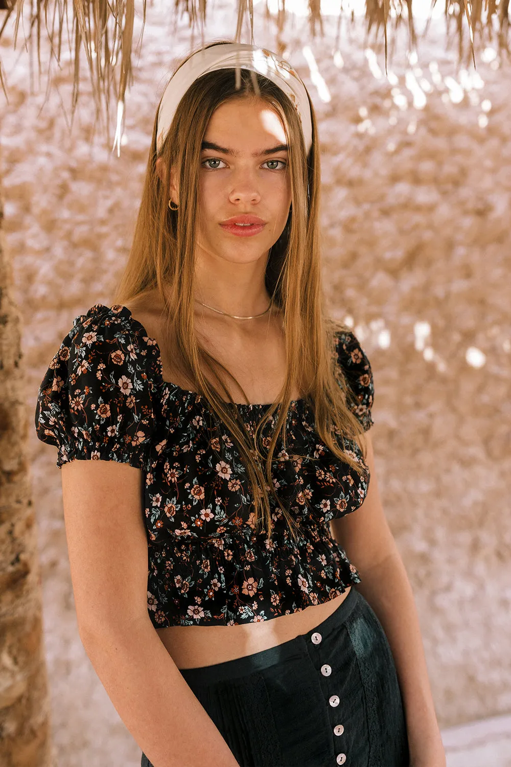 Camilla Top in Midnight Blooms - Pre-loved sold by Arnhem product image thumbnail 2