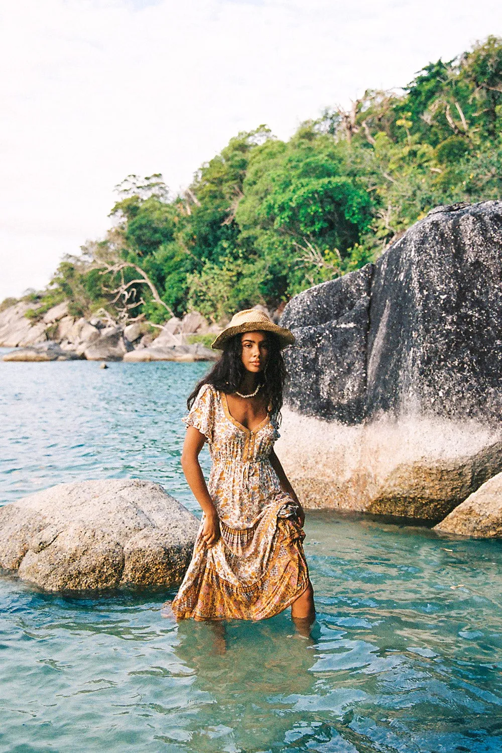 Honey Sundress in Coconut Cream sold by Arnhem product image thumbnail 3