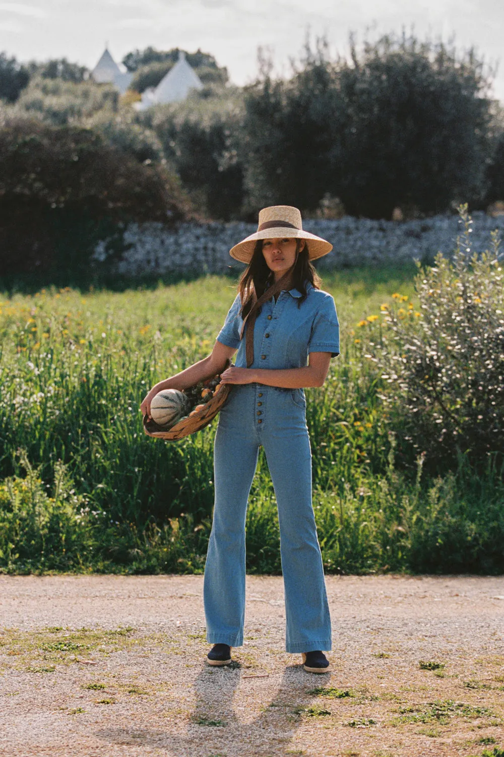 Ember Boilersuit in Denim Blue sold by Arnhem