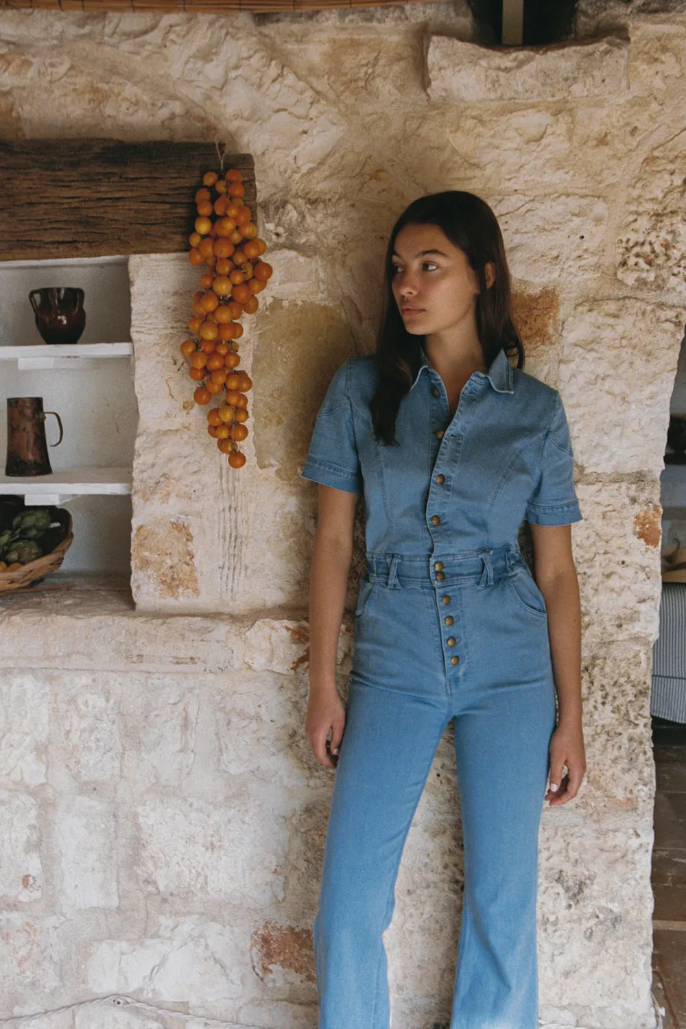 Ember Boilersuit in Denim Blue sold by Arnhem product image thumbnail 3