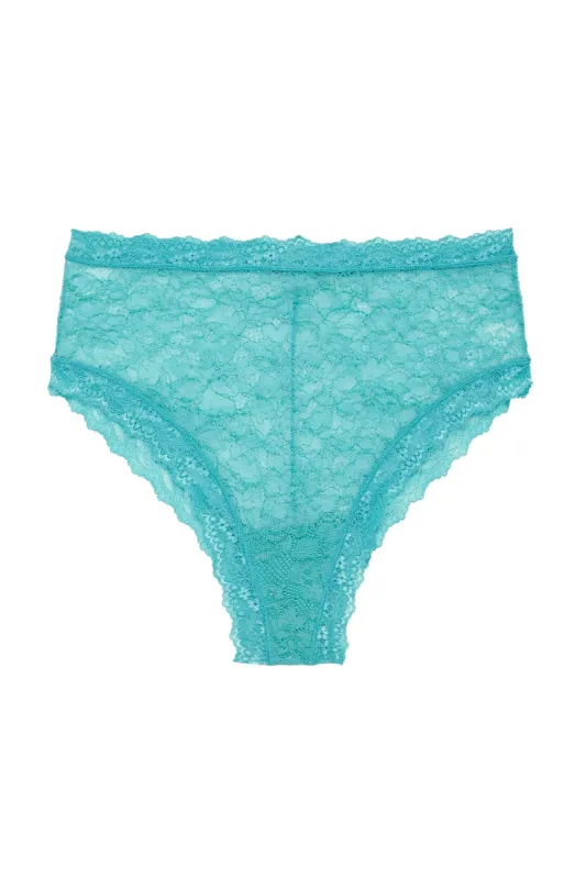 Faith Hi Waist Knickers in Teal sold by Arnhem