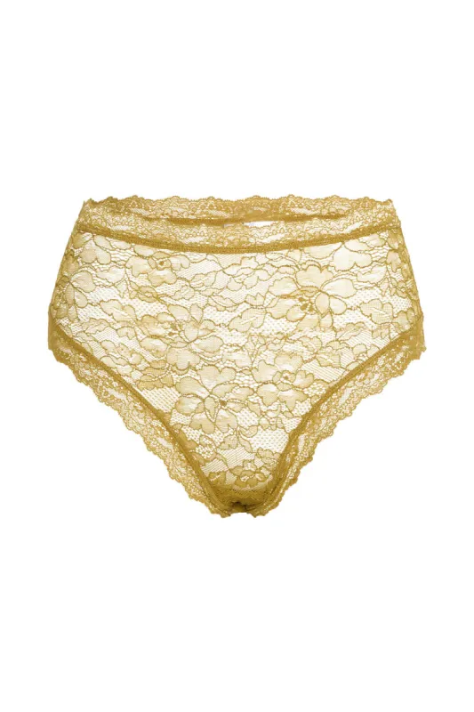Faith Hi Waist Knickers in Olive sold by Arnhem