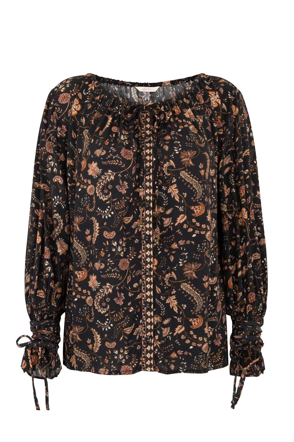 Renata Blouse in Raven - Pre-loved sold by Arnhem