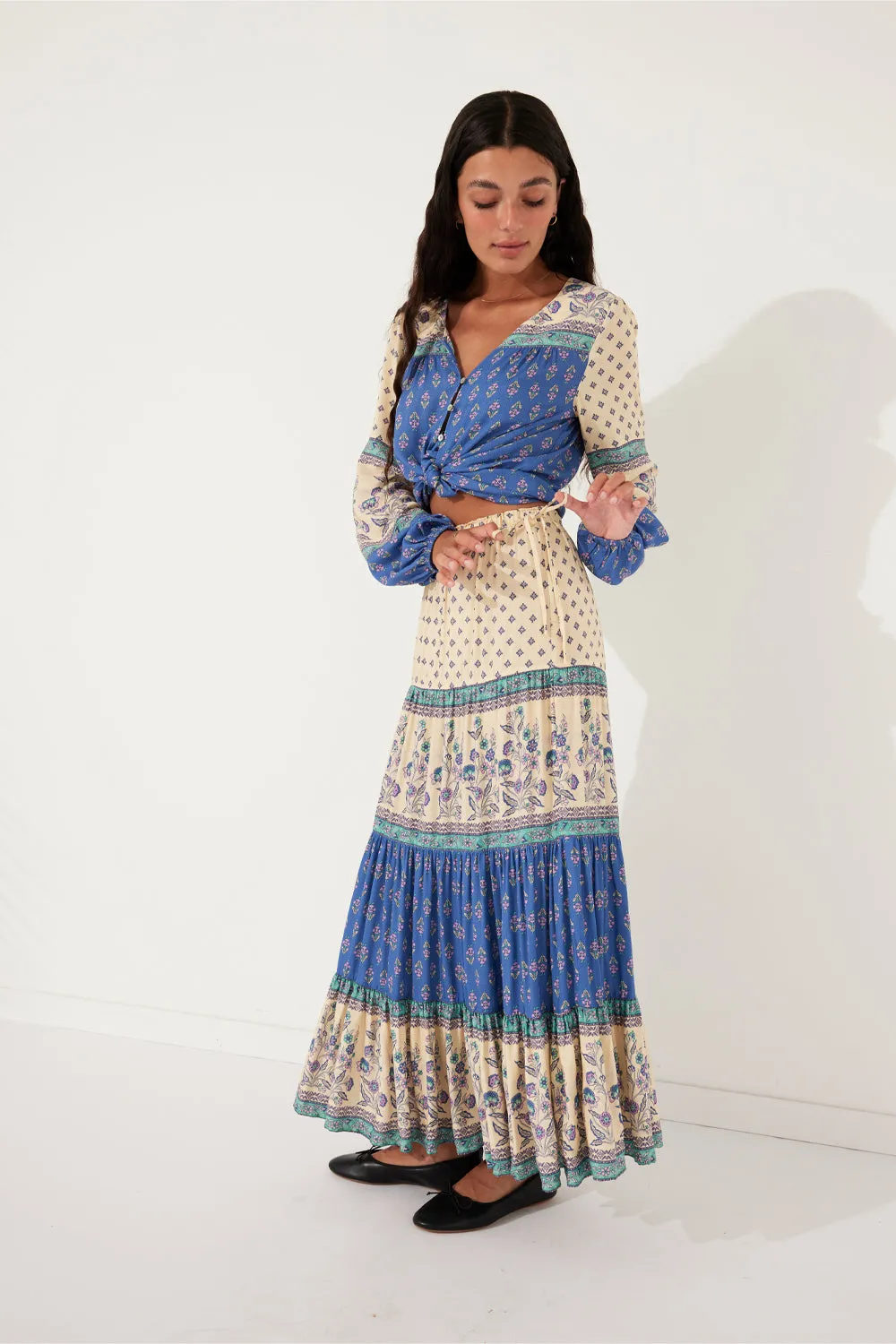 June Maxi Skirt in Nautic sold by Arnhem product image thumbnail 5