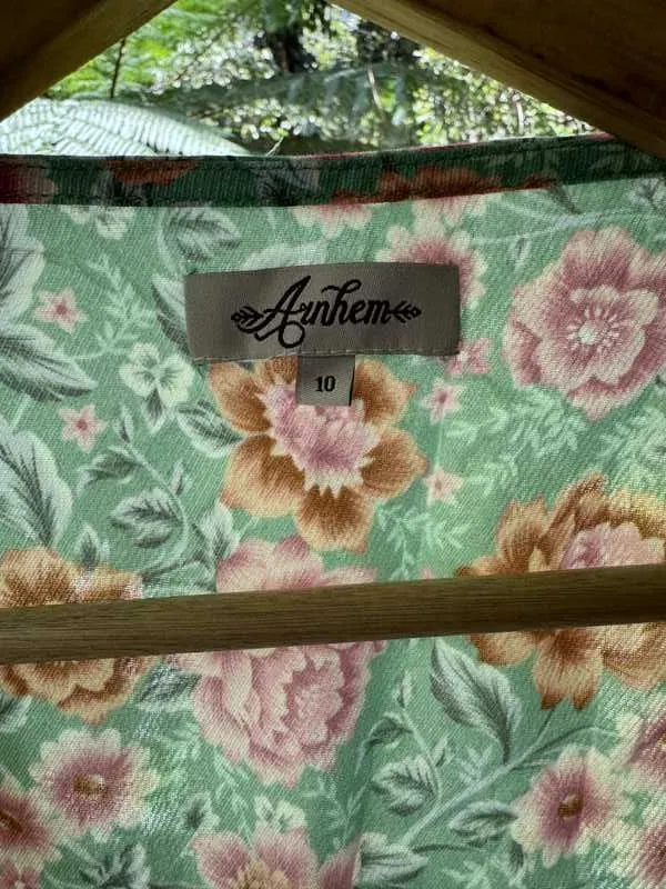 Floral Mint and Pink Blouse sold by Arnhem product image thumbnail 3