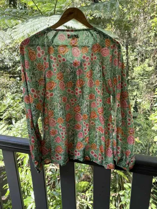 Floral Mint and Pink Blouse sold by Arnhem