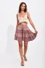 Carmen Mini Skirt in Fig - Pre-loved sold by Arnhem