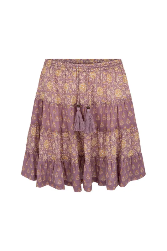Carmen Mini Skirt in Fig - Pre-loved sold by Arnhem