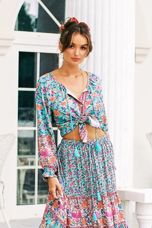 Jasmine Blouse in Peacock - Pre-loved sold by Arnhem