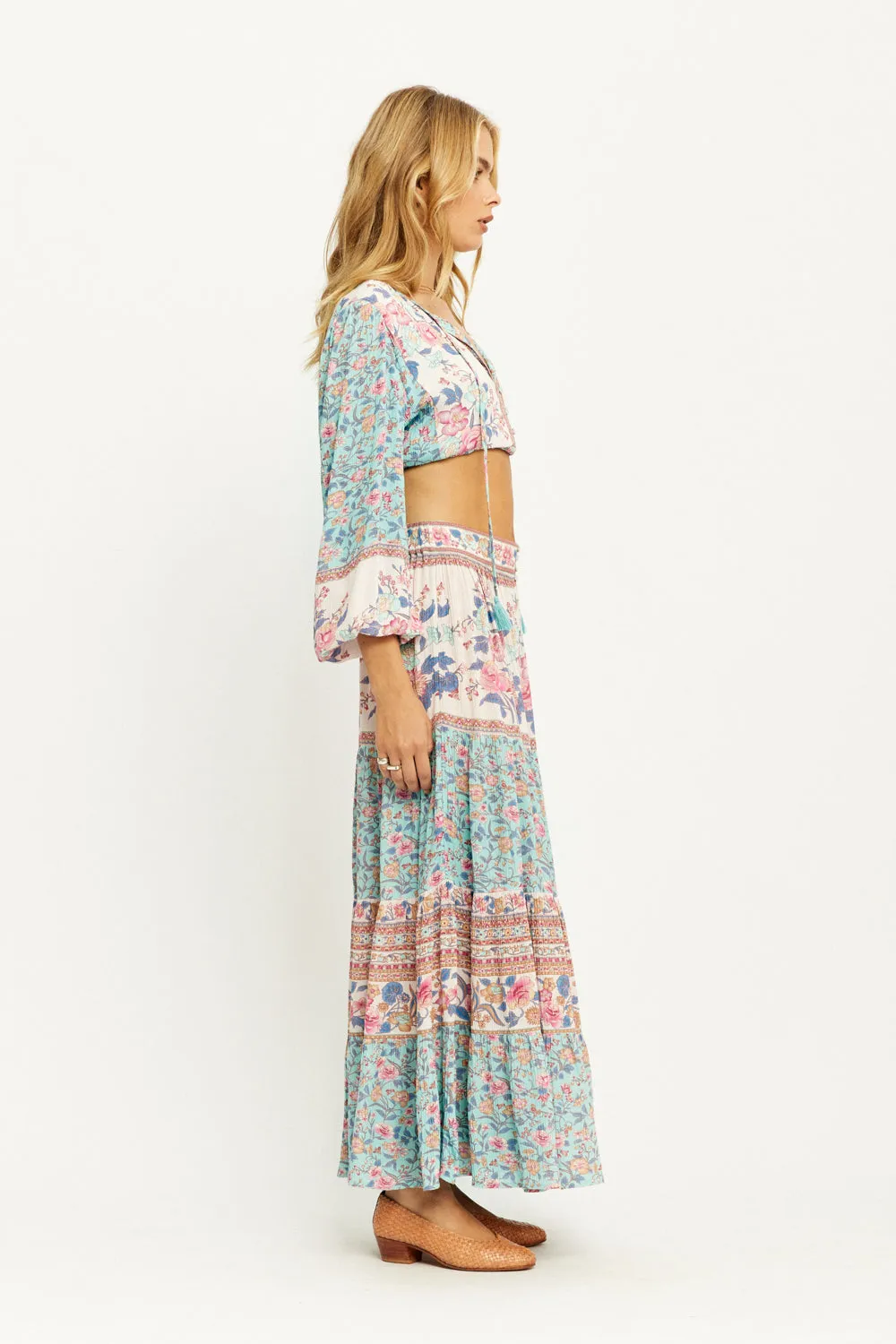 Freya Maxi Skirt in Azure sold by Arnhem product image thumbnail 5