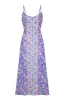 Mila Midi Strappy Dress in Violet - Pre-loved sold by Arnhem