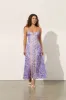 Mila Midi Strappy Dress in Violet - Pre-loved sold by Arnhem