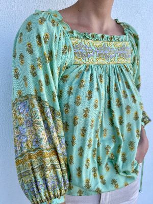 Babylon Top In Aqua- Pre-loved sold by Arnhem