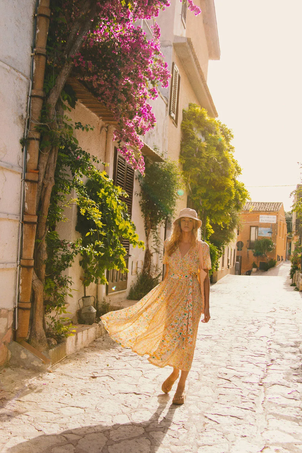 Odessa Wrap Dress in Sunshine sold by Arnhem product image thumbnail 4