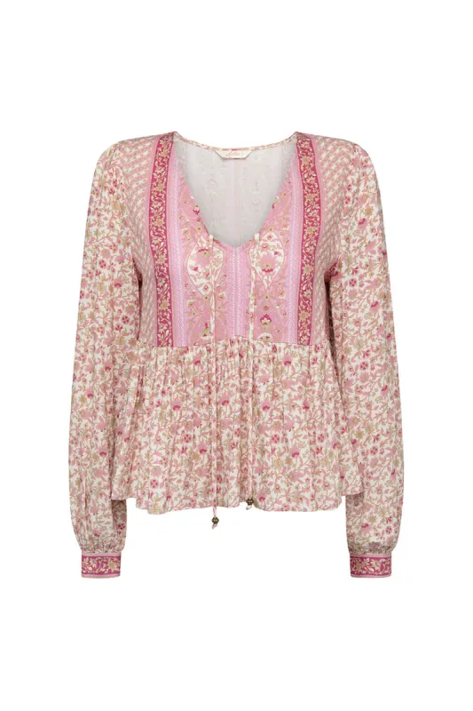 Maeve Blouse in French Pink sold by Arnhem