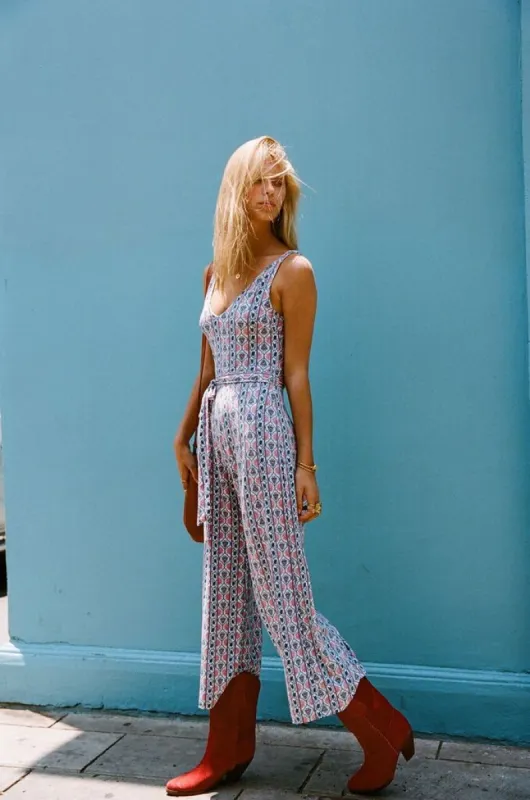 Harper Jumpsuit in Sky - Pre-loved sold by Arnhem