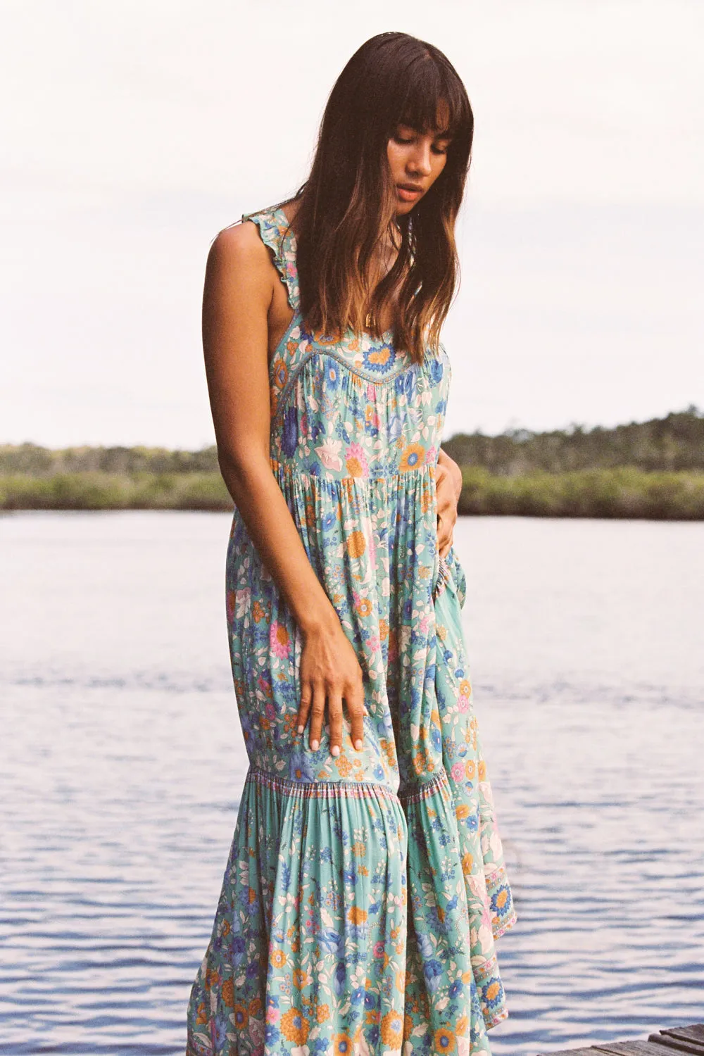 Sophia Strappy Midi in Green Cove - Pre-loved sold by Arnhem product image thumbnail 5