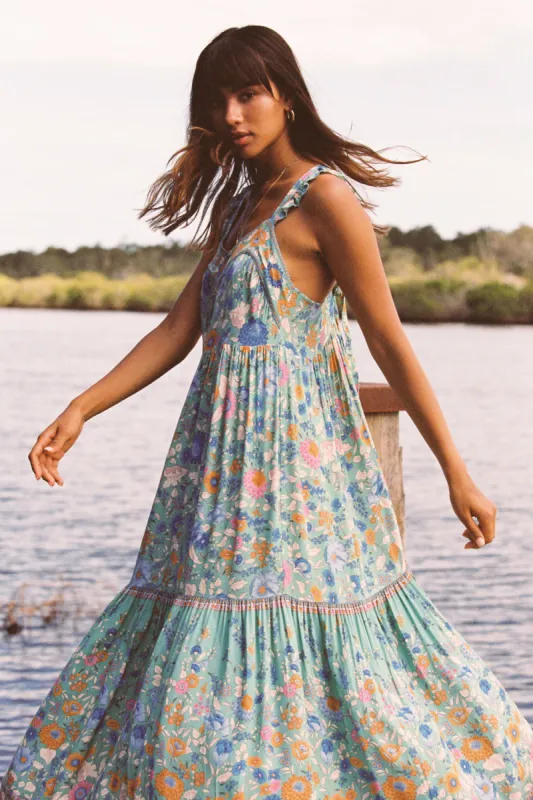 Sophia Strappy Midi in Green Cove - Pre-loved sold by Arnhem