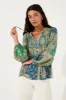 Emmery Blouse in Oceana sold by Arnhem