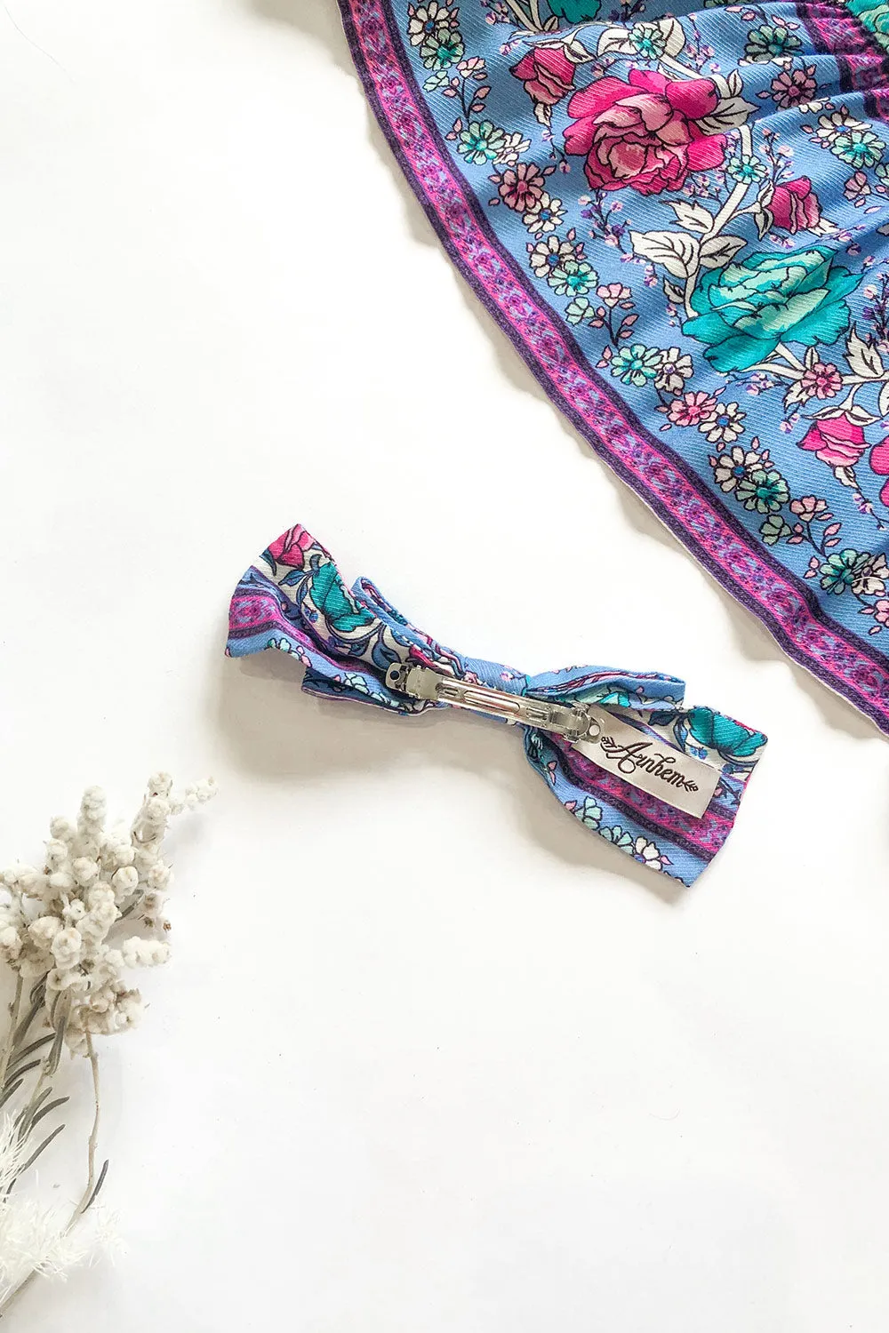 Amberley Revive Bow Barrette in Sapphire sold by Arnhem product image thumbnail 2